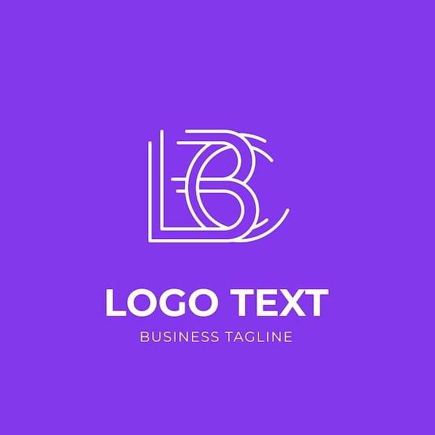 Vektor lbc-monogramm-logo-design