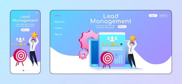 Lead Management Landing Page