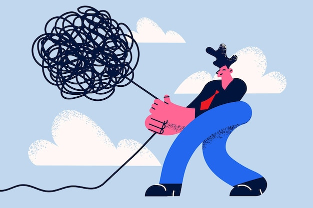 Leadership Management von Problemen und Fähigkeiten Konzept