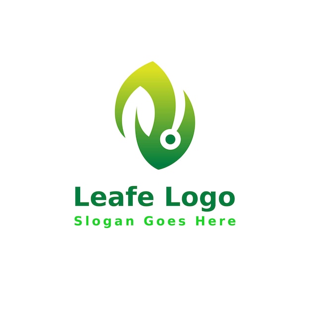 Leafe- und Technologie-Logo-Design-Bundle-Vektorgrafiken