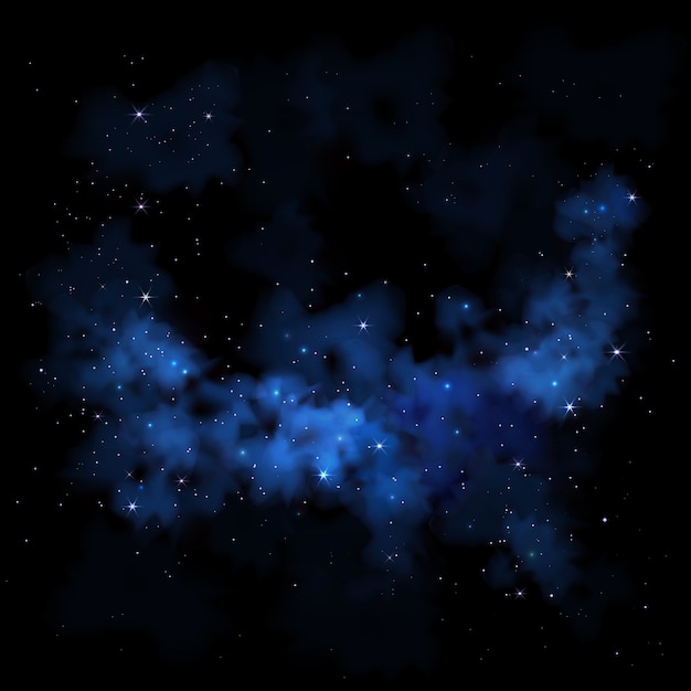 Lebendiger Nachthimmel Milchstraße Weltraum Galaxiennebel Wolkensterne