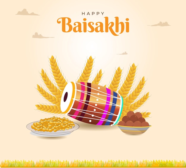 Lebendiges Baisakhi-Feiern mit festlichen und kulturellen Traditionen
