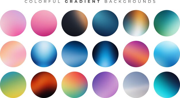 Lebendiges Farbschema mit reichhaltigem Gradient für die Anwendungsoberfläche