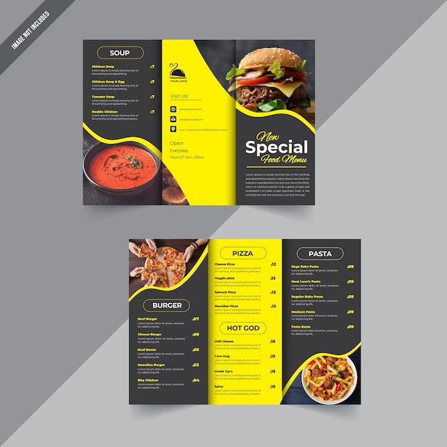 Lebensmittelmenü-Layout-Design, Lebensmittelverkauf