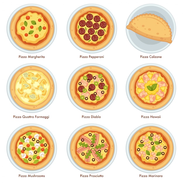 Leckere italienische Pizzen
