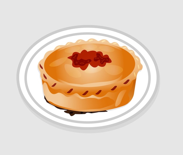 Leckere kuchen-illustration