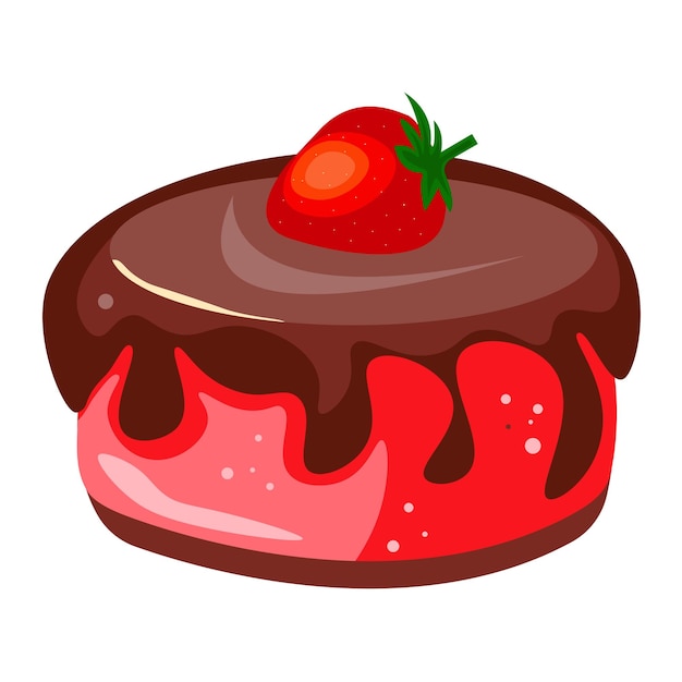 Leckerer Cupcake. Dessert-Vektor-Illustration-Design