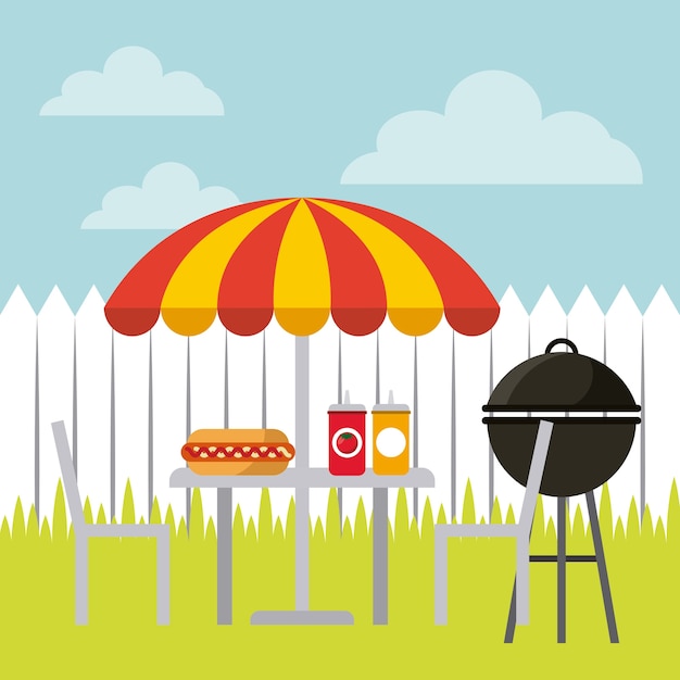 Leckeres bbq design