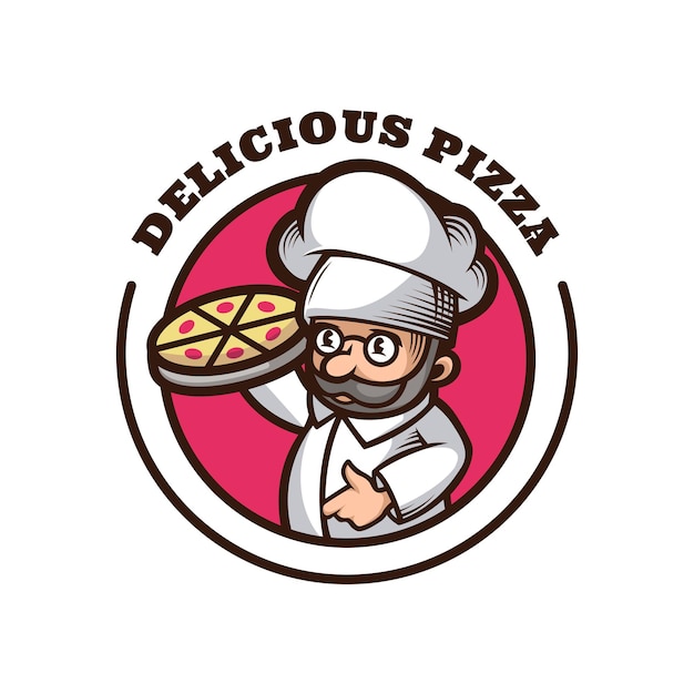 Leckeres pizza-logo