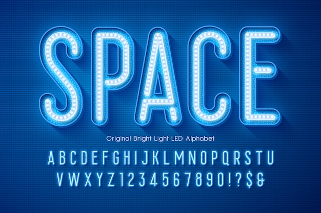 Led licht alphabet