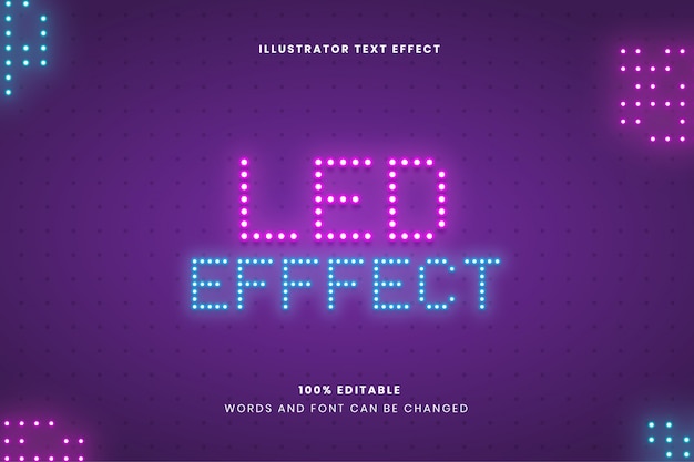 Led-texteffekt