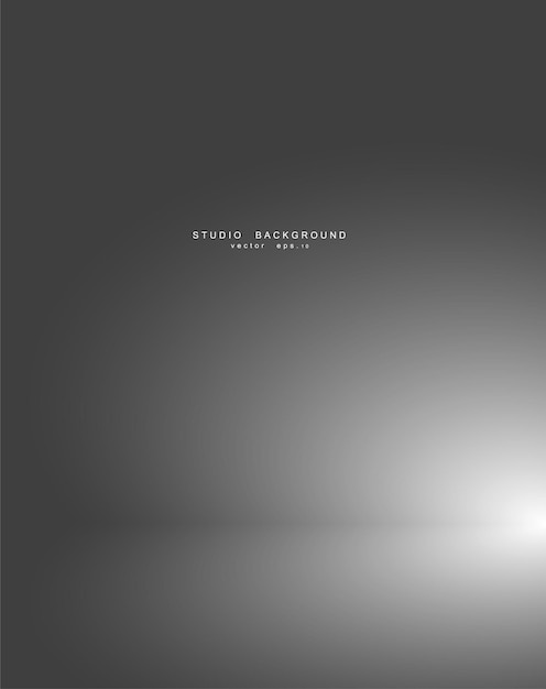 Leer weißer grauer Gradient Studiozimmer Hintergrund Hintergrund helles Interieur mit Copyspace für Ihr kreatives Projekt Vektorillustration EPS 10