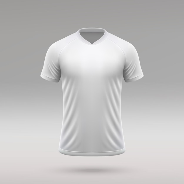 Leere Fußballtrikot-Trikot-Vorlage für Fußballausrüstung. Vektorillustration