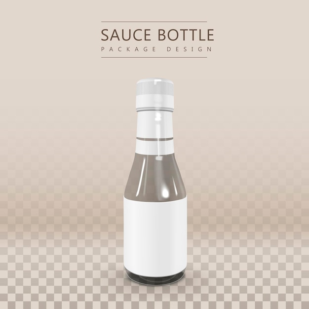 leere Saucenflasche