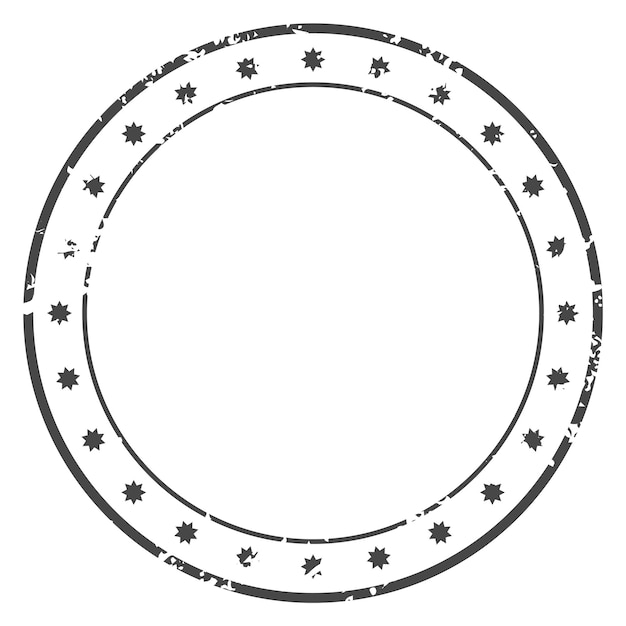 Leerer poststempel vorlage für runde postmarken