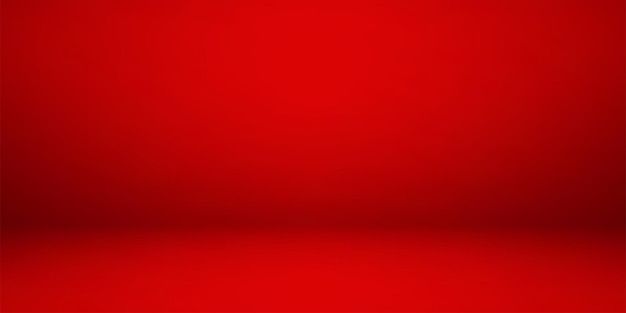 Leerer roter Studioraum als Hintergrund für die Ausstellung Ihrer Produkte