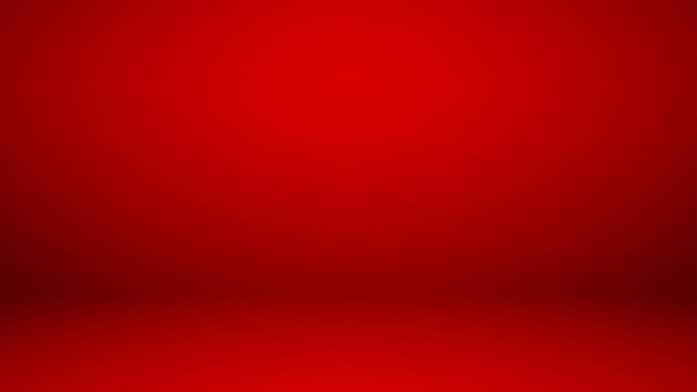 Leerer roter Studioraum als Hintergrund für die Ausstellung Ihrer Produkte