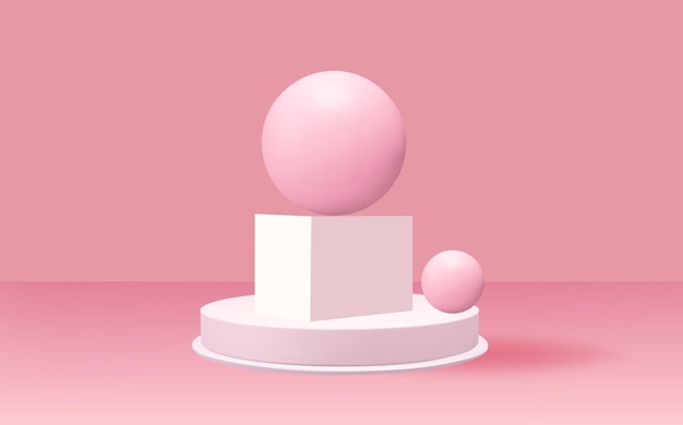 Leeres 3D-RundpodiumAbstraktes realistisches 3D-Zylinder-Piedestal