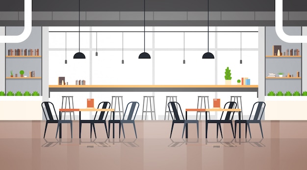 leeres modernes Cafe Interieur