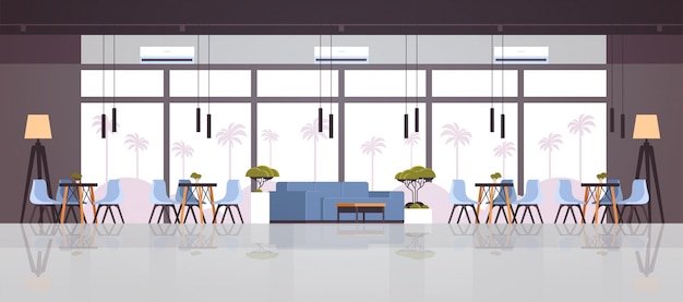 leeres modernes Cafe Interieur