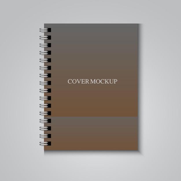 Leeres Notizbuch-Mock-up auf weißem Hintergrund