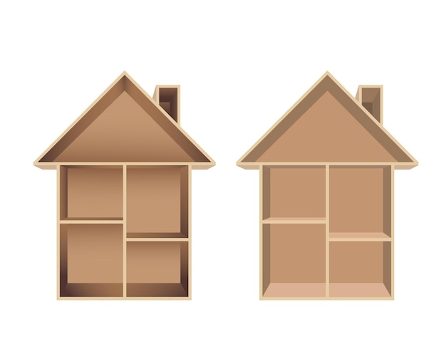 Leeres Puppenhaus
