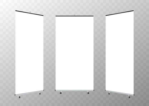 Leeres Roll-Up-Xbanner-Display.