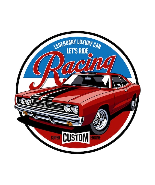 Legendäres Luxus-Retro-Auto-Design