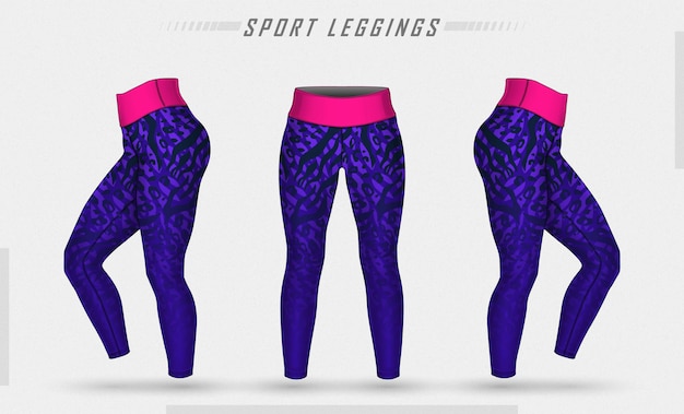 Leggings Hosen Training Mode Illustration mit Schimmel