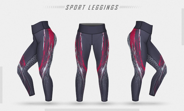 Leggings Hosen Training Mode Illustration mit Schimmel