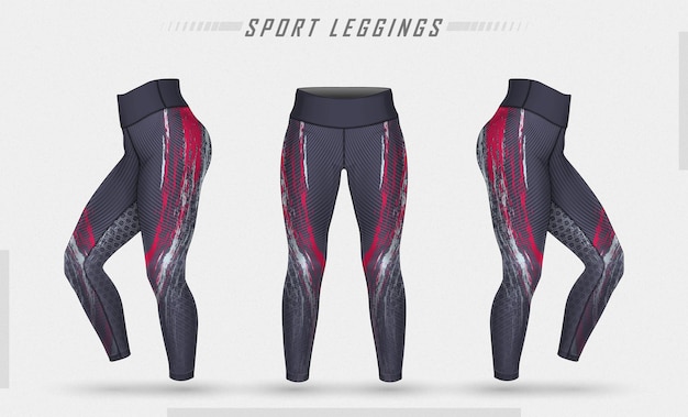 Leggings hosen training mode illustration mit schimmel