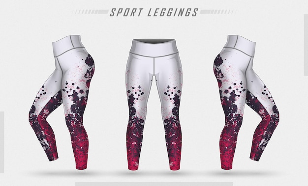 Leggings Hosen Training Mode Illustration mit Schimmel