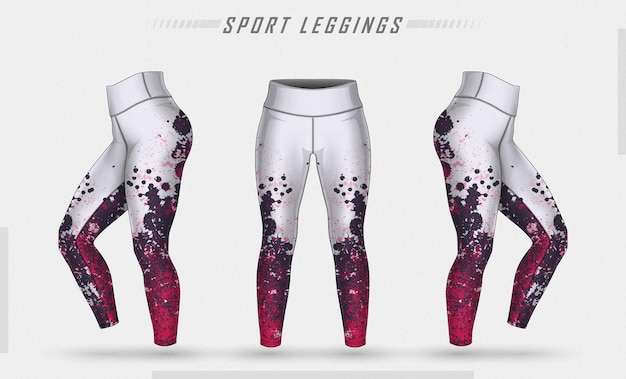 Leggings hosen training mode illustration mit schimmel