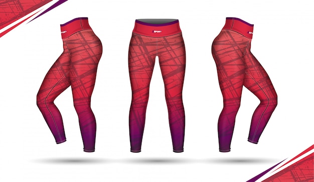 Leggings Hosen Training Mode Illustration mit Schimmel