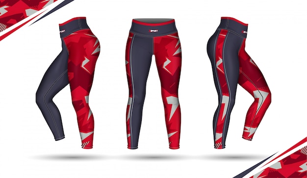 Leggings hosen training mode illustration mit schimmel