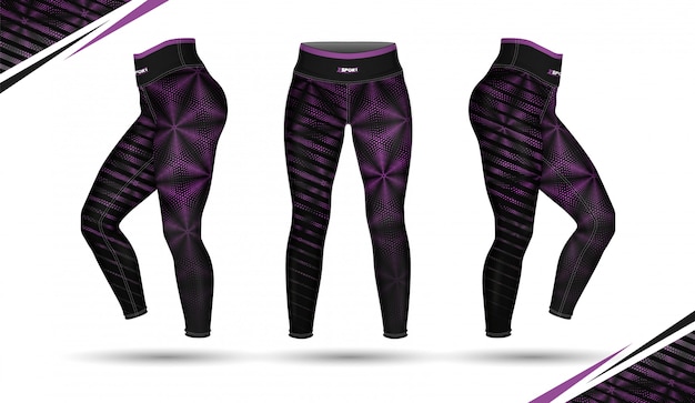 Leggings Hosen Training Mode Illustration mit Schimmel