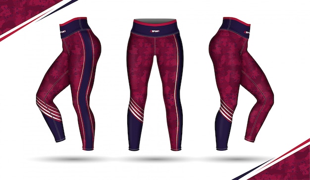 Leggings hosen training mode illustration mit schimmel