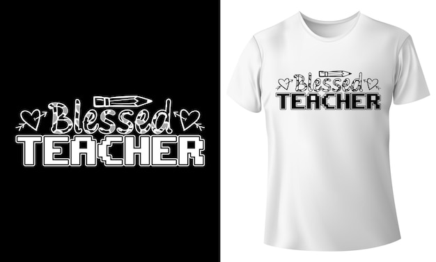 Vektor lehrer-t-shirt-design, lehrer-t-shirt-vorlage