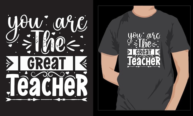 Lehrer-Tag-Typografie-T-Shirt-Design