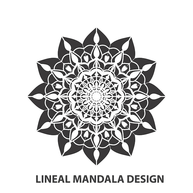 Leicht bearbeitbares und in der Größe veränderbares Blumenmandala