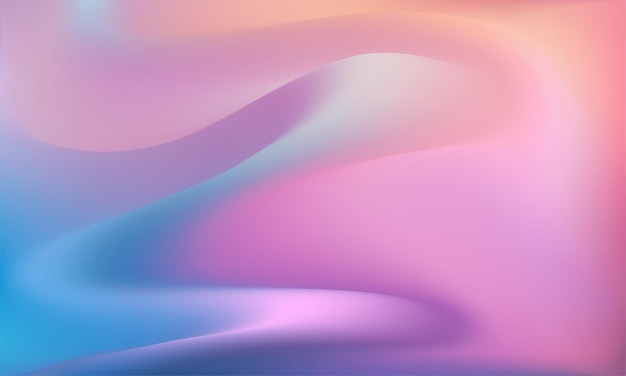 Leicht rosa Gradient iridessenter Hintergrund Regenbogenfarben