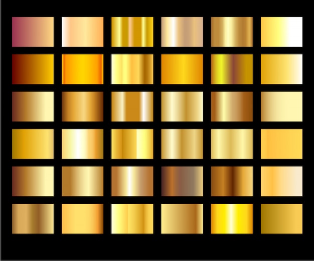 Vektor leichte, realistische, elegante, glänzende, metallische und goldene farbverlaufsillustration.