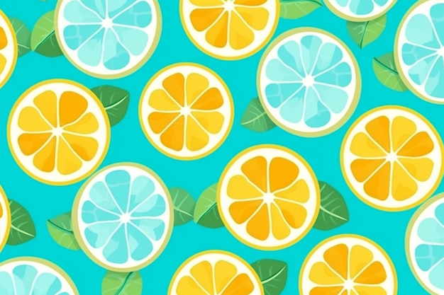 Lemon Pop Art Muster flaches Design