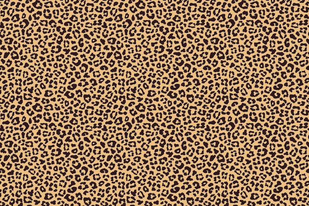 Leopardenbeige-braune Fellstruktur. Vektorillustration