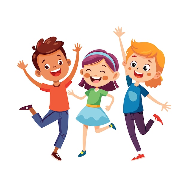 Lern- und Unterhaltungskartoons für Kinder Vektorillustration für Bildung und Medien