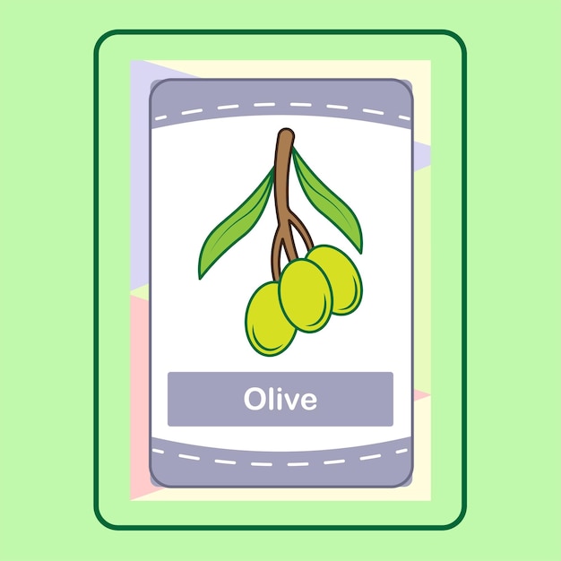 Lernkarte olive