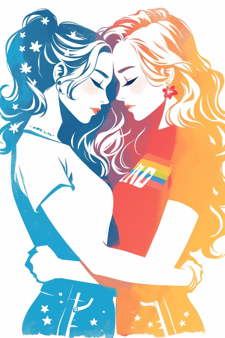 Vektor lesbische pride-parade-banner