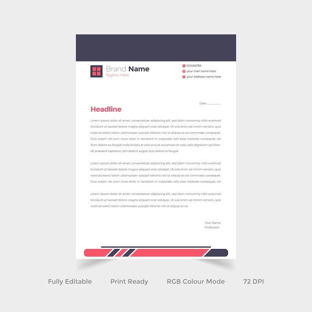 Letterhead template Design