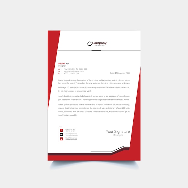 Vektor letterhead template design