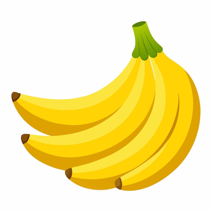 Vektor leuchtende bündel von bananen vektor-illustration